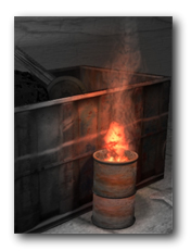 Burning Barrel Truespace(.cob) - by Erik Trasti